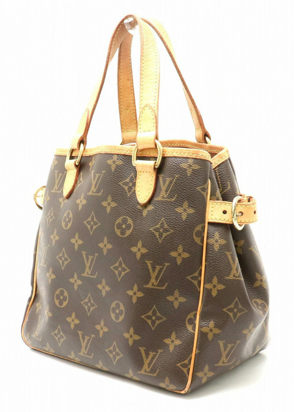 Louis Vuitton Monogram Bag Handbag Batignolles Tote Brown
